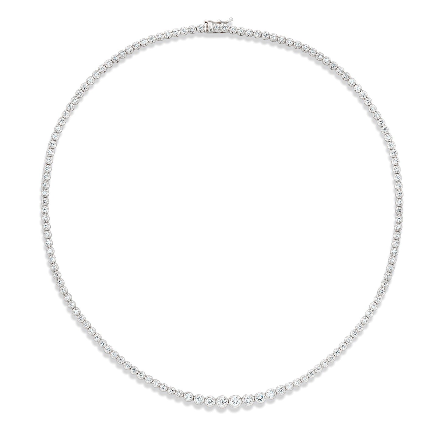 Dainty 3 Diamond Riviera Necklace