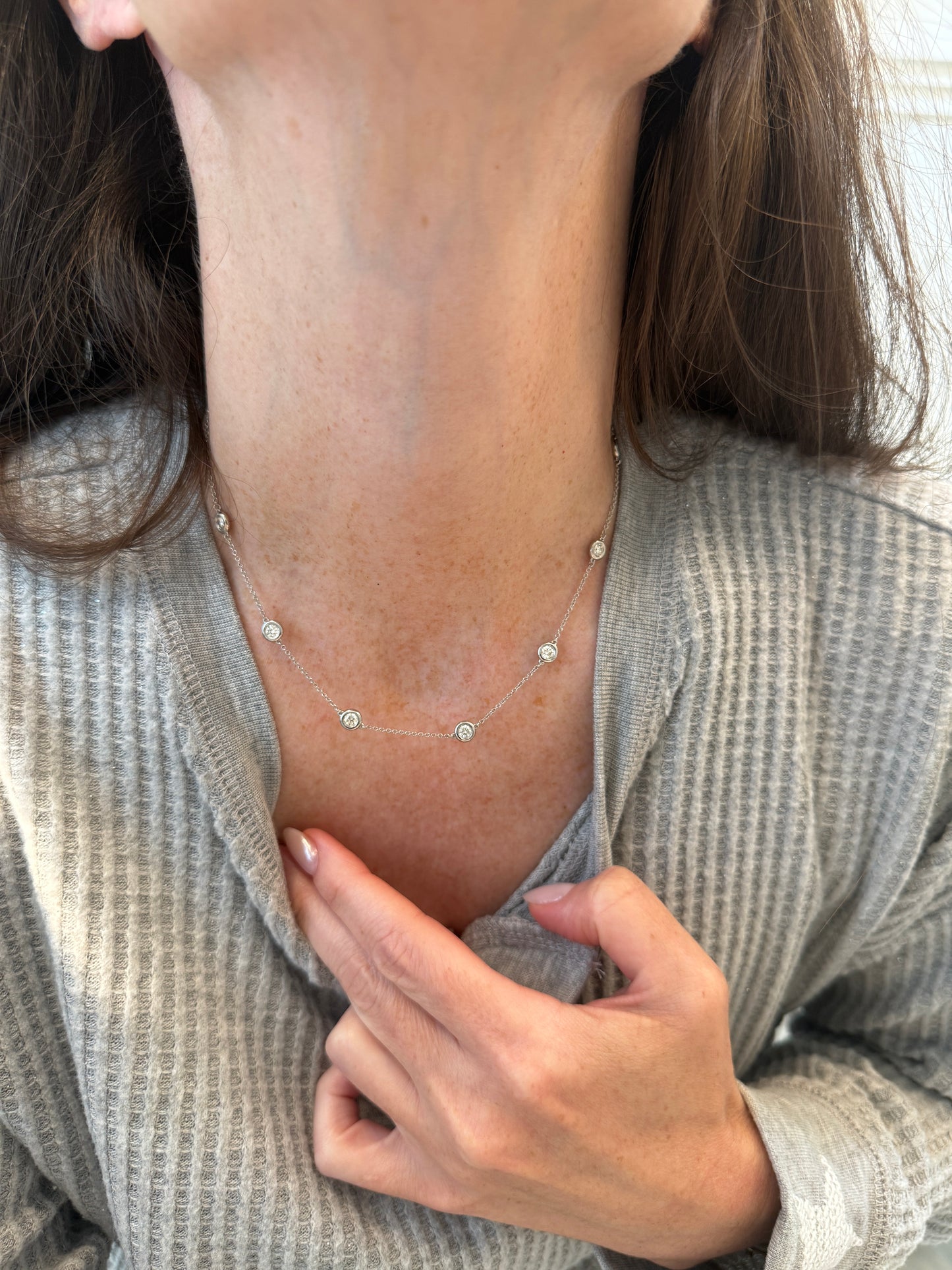 Diamond By The Yard Necklace