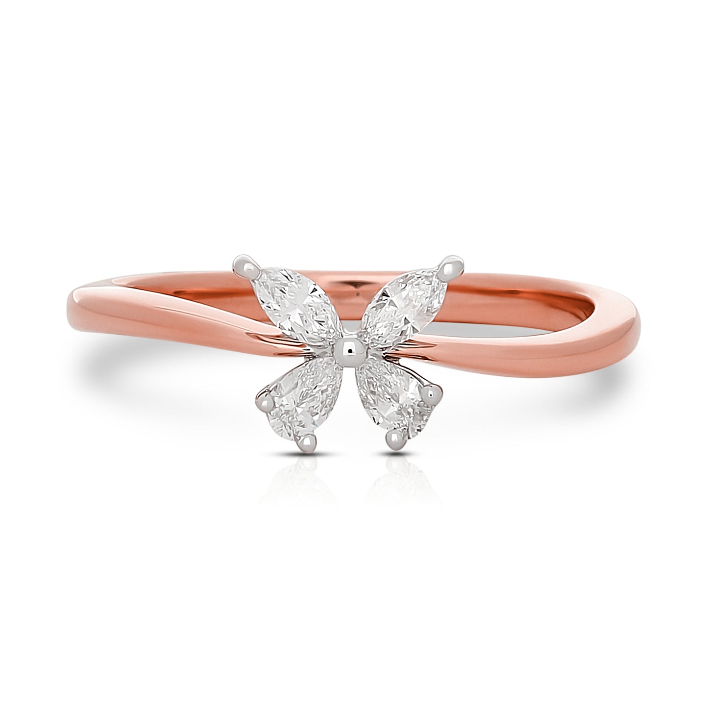 Diamond Darling Butterfly Ring