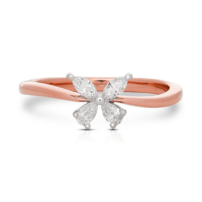 Diamond Darling Butterfly Ring