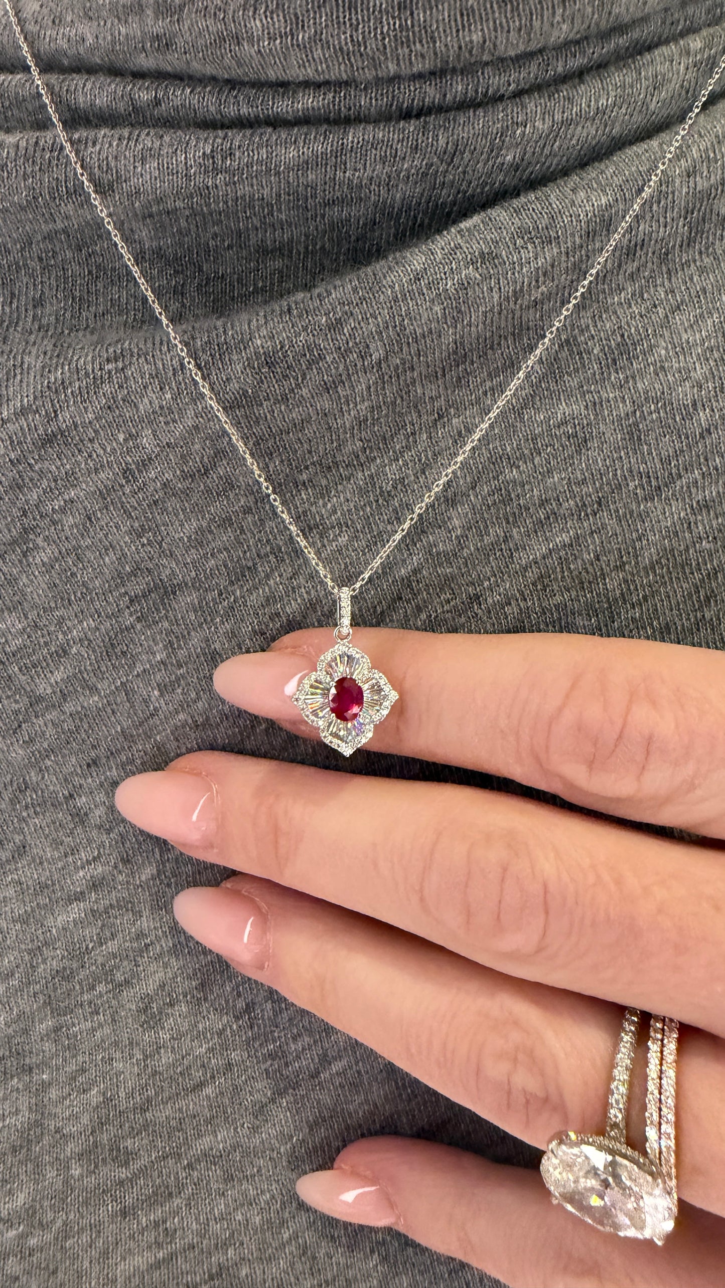 Ruby and Diamond Dreams Pendant