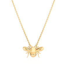 Load image into Gallery viewer, All Gold Bumble Bee Pendant