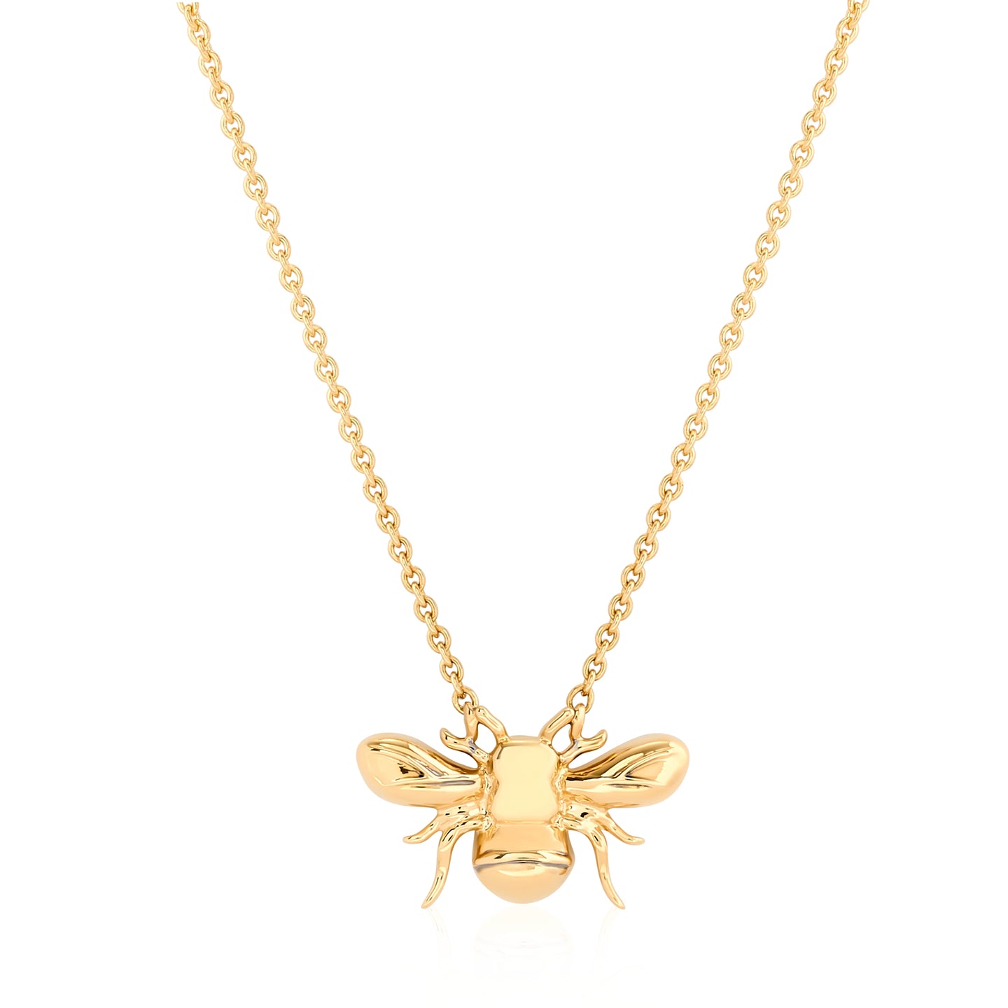 All Gold Bumble Bee Pendant
