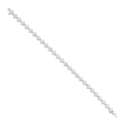 Diamond Flower Bracelet