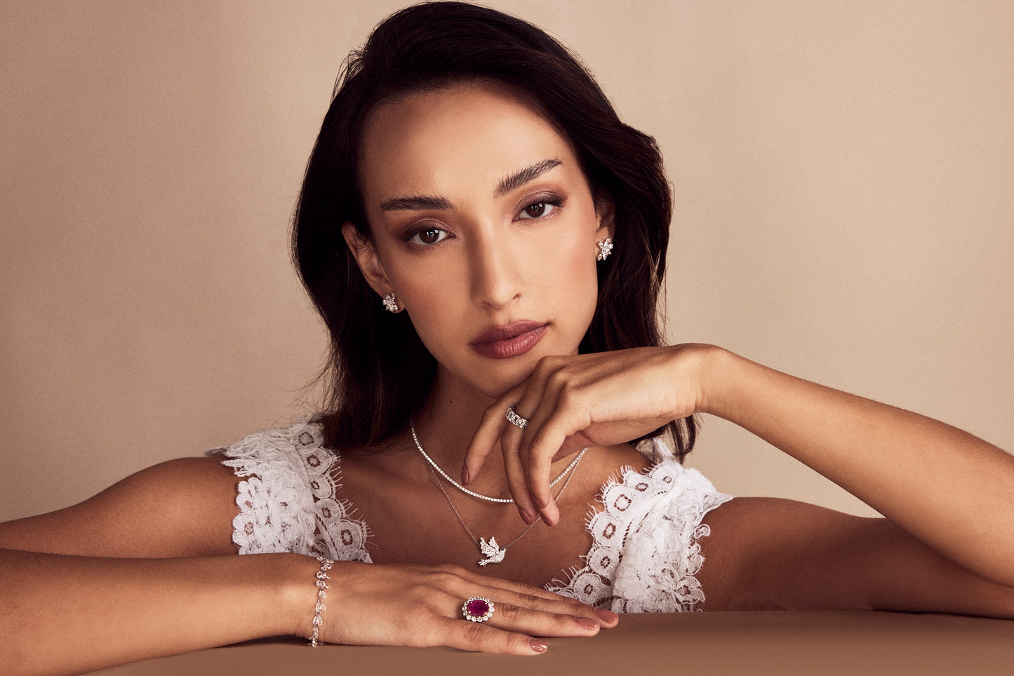 Diamond Dove Pendant