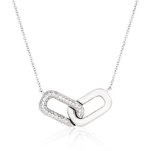 Load image into Gallery viewer, Forever Diamond Paperclip Necklace