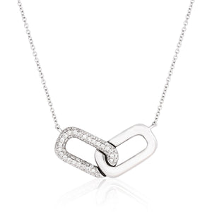 Forever Diamond Paperclip Necklace
