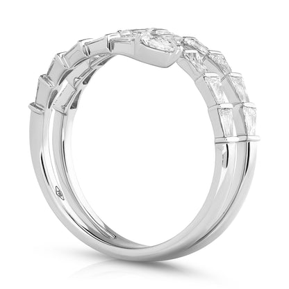 Fancy Shape Diamond Coil Ring