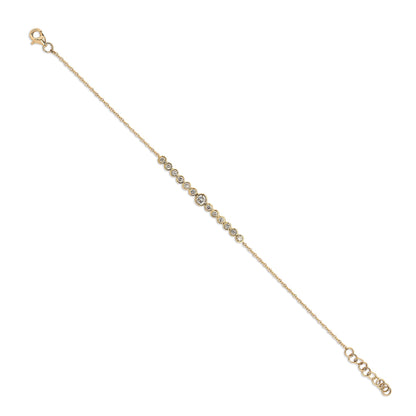 Petite Diamond Bezel Set Bracelet