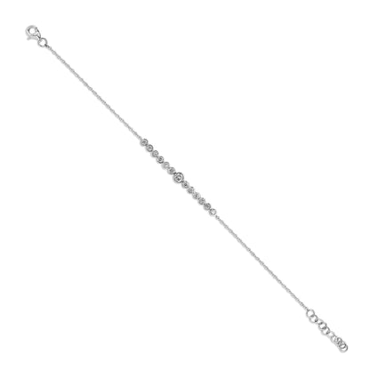 Petite Diamond Bezel Set Bracelet