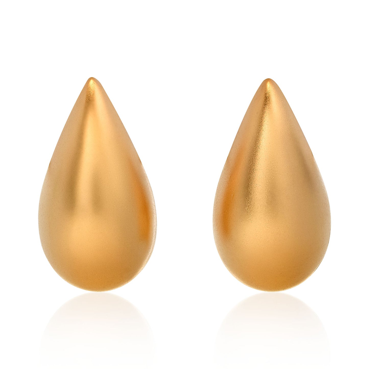 Small Puffy Tear Drop Earrings