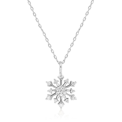 Diamond Snowflake Pendant