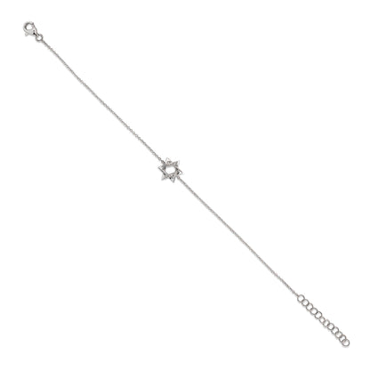 Diamond Mini Star of David Bracelet