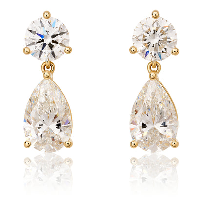 Petite Lab Diamond Dangle Earrings