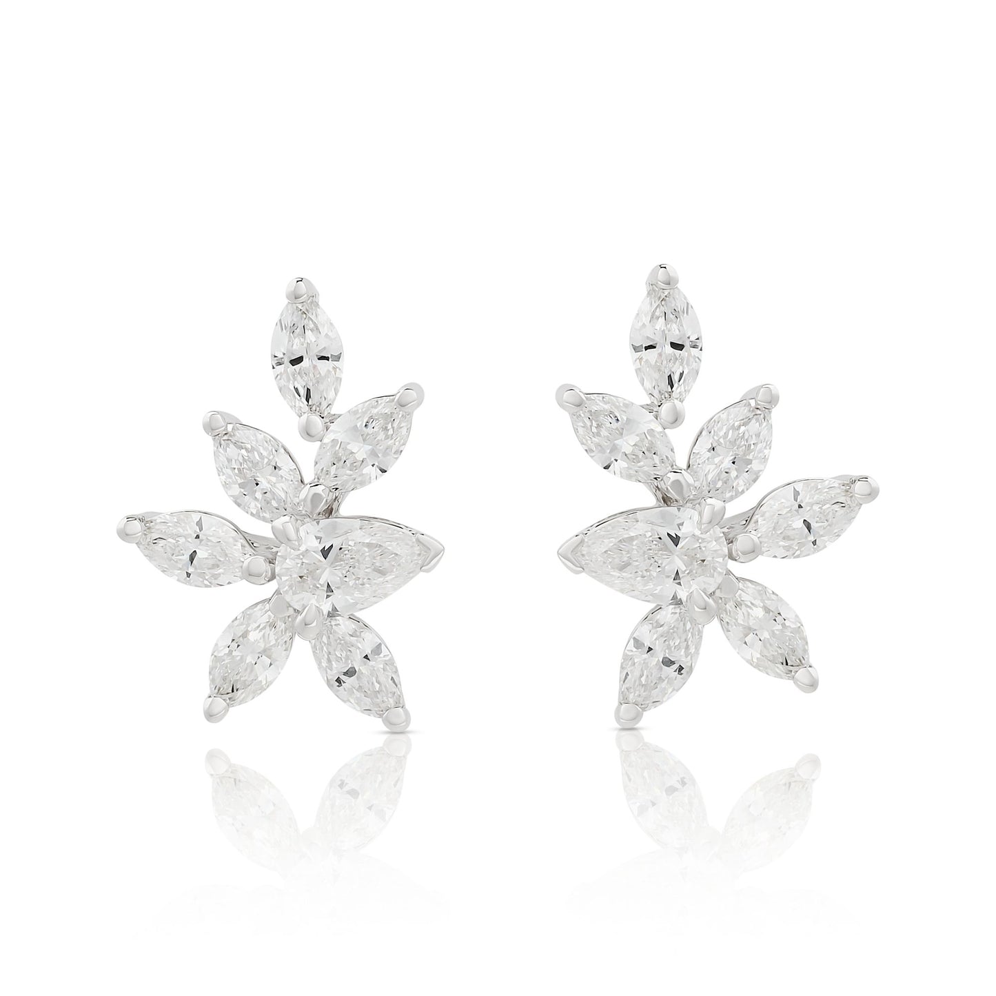 Diamond Cluster Earrings