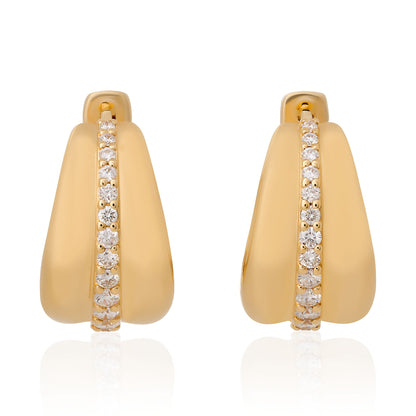 Graduated Huggie Hoop Earrings