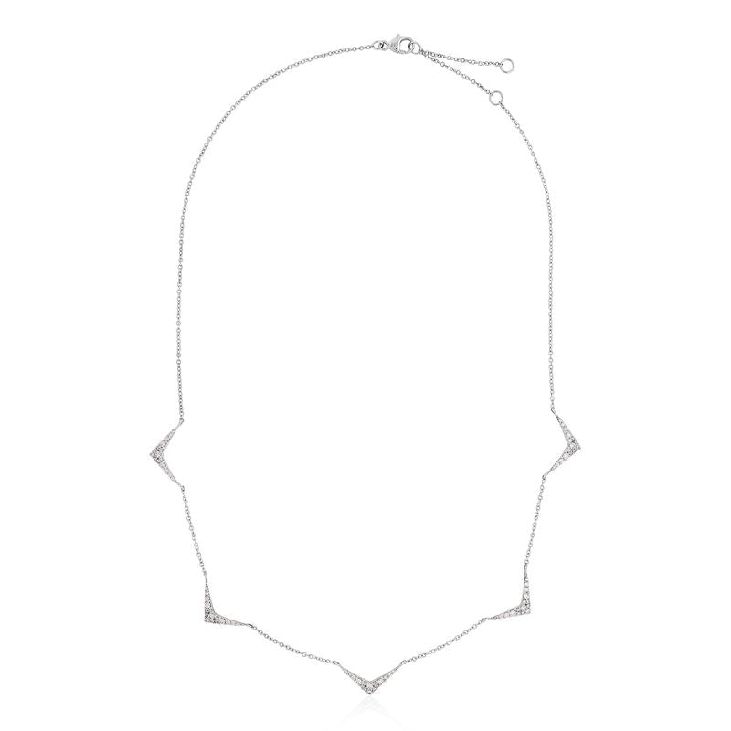 Diamond V Style Necklace