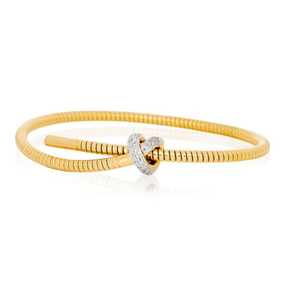 Tubogas Knot Diamond Bangle