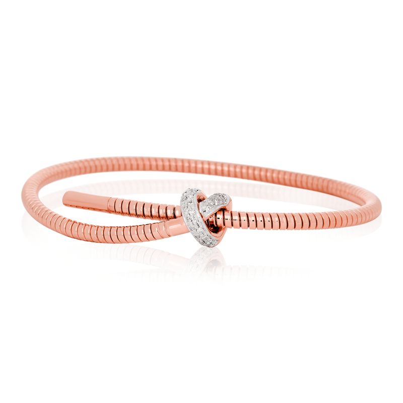Tubogas Knot Diamond Bangle