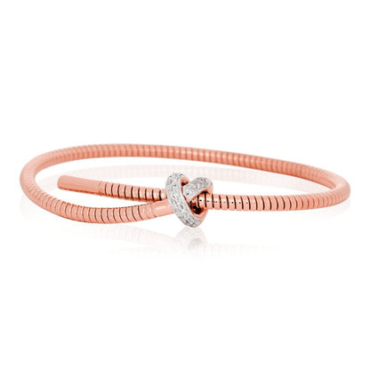 Tubogas Knot Diamond Bangle