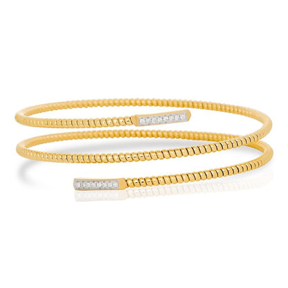 Diamond Coil Tubogas Style Bracelet