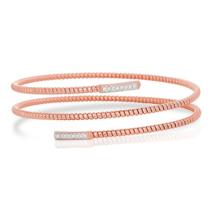 Diamond Coil Tubogas Style Bracelet