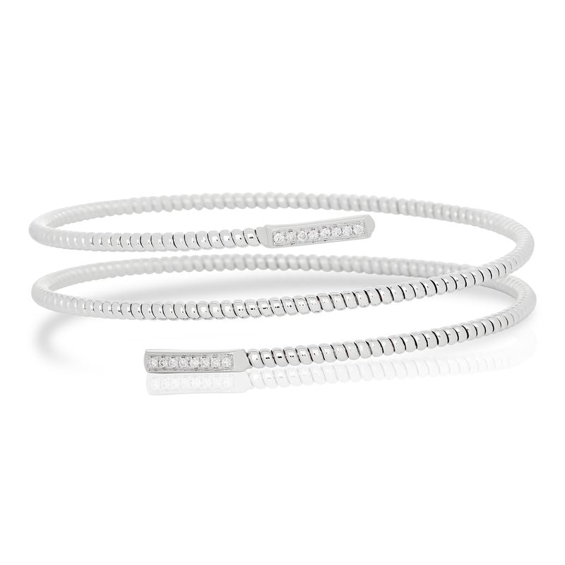 Diamond Coil Tubogas Style Bracelet