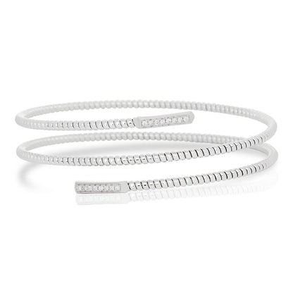 Diamond Coil Tubogas Style Bracelet