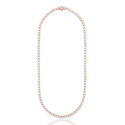 Lab Diamond Bezel Set Tennis Necklace