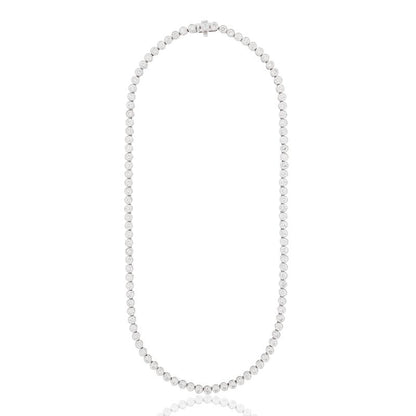 Lab Diamond Bezel Set Tennis Necklace