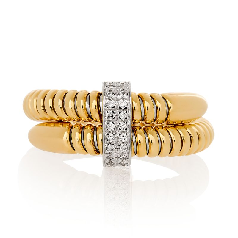 Tubogas Adjustable Diamond Ring