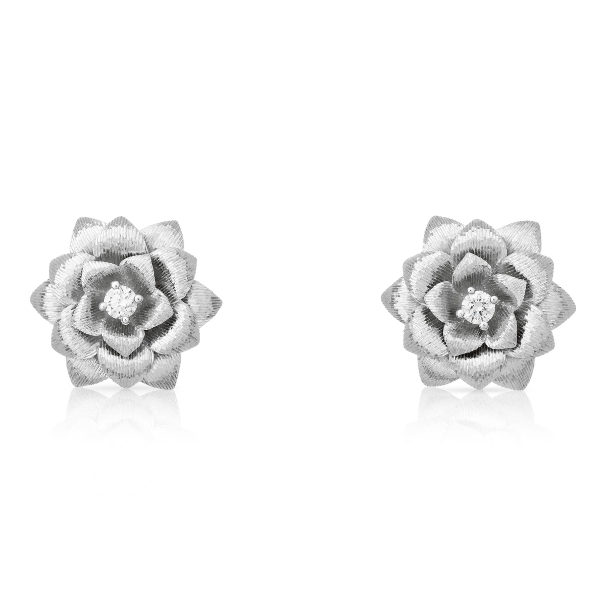Blooming Rose Diamond Earrings