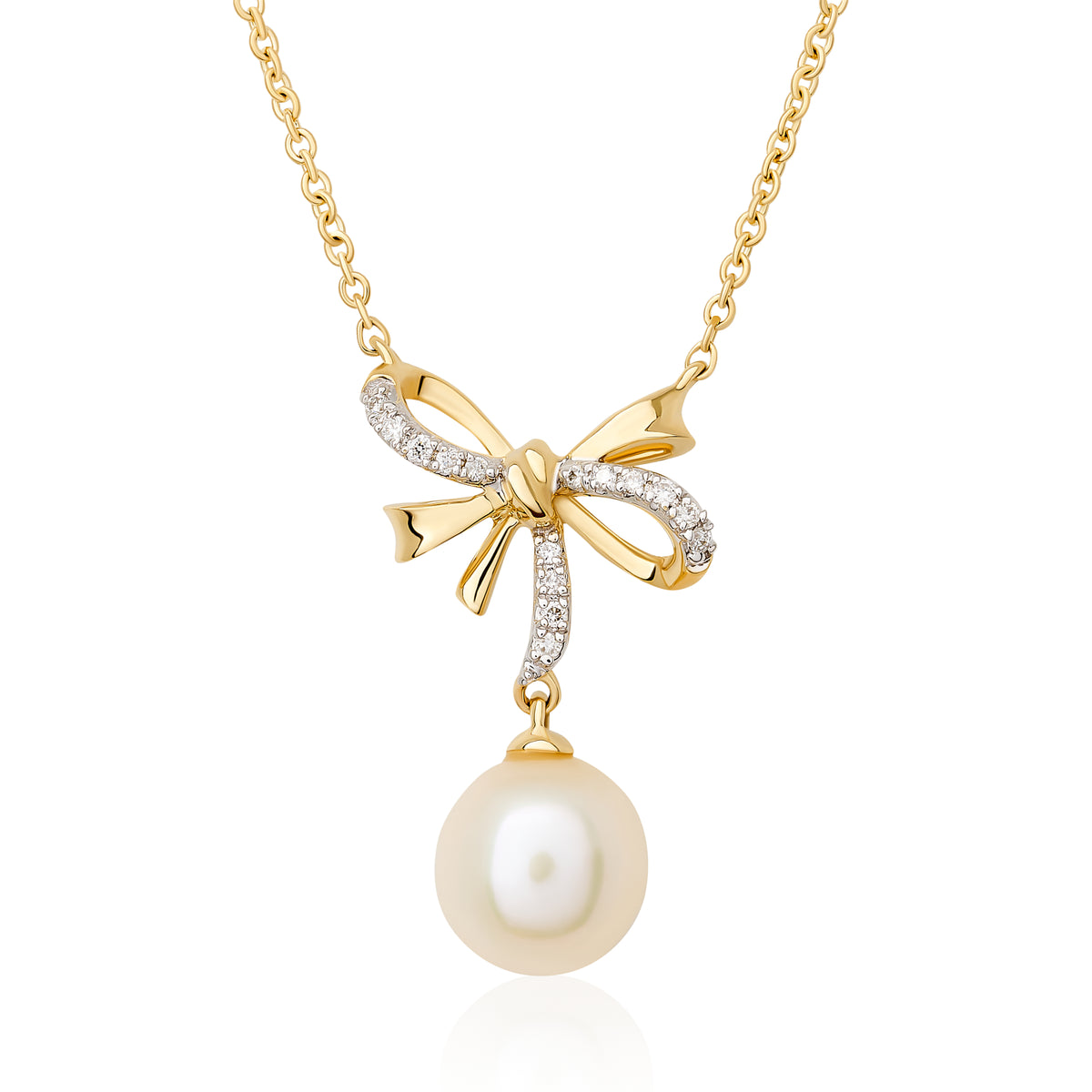 Children's Diamond and Pearl Pendant