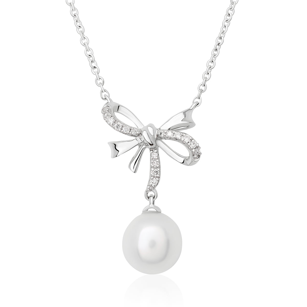 Children's Diamond and Pearl Pendant