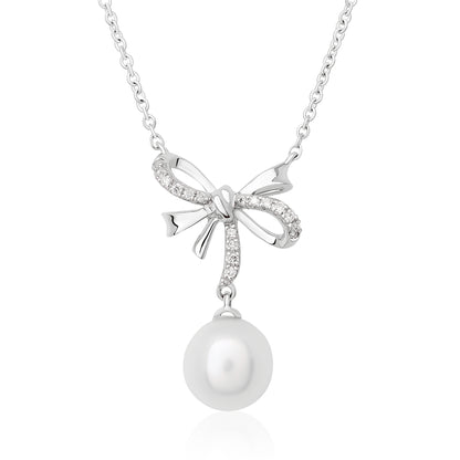 Children's Diamond and Pearl Pendant
