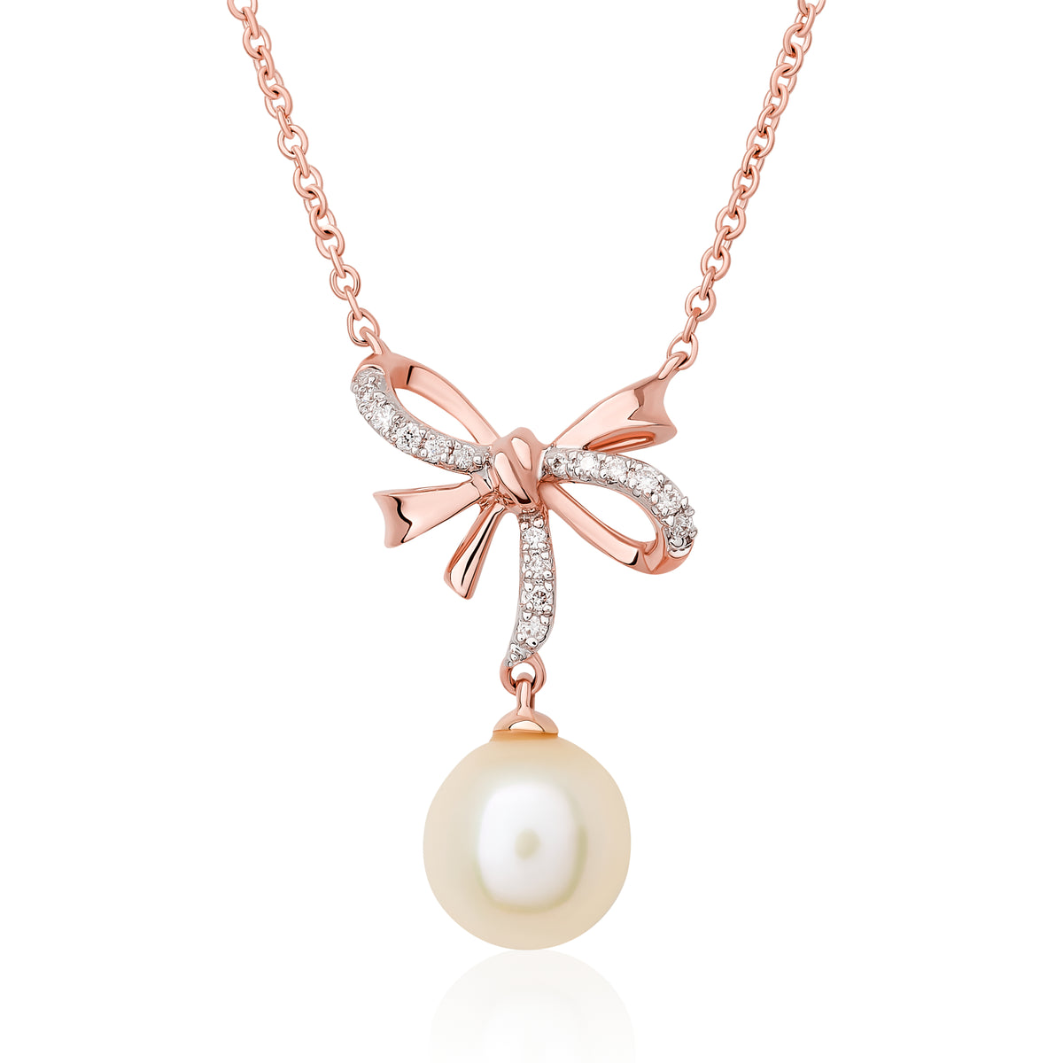 Children's Diamond and Pearl Pendant