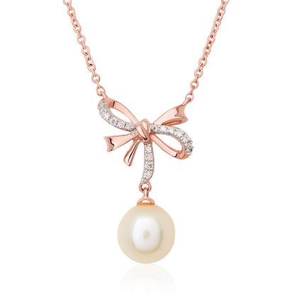 Children's Diamond and Pearl Pendant