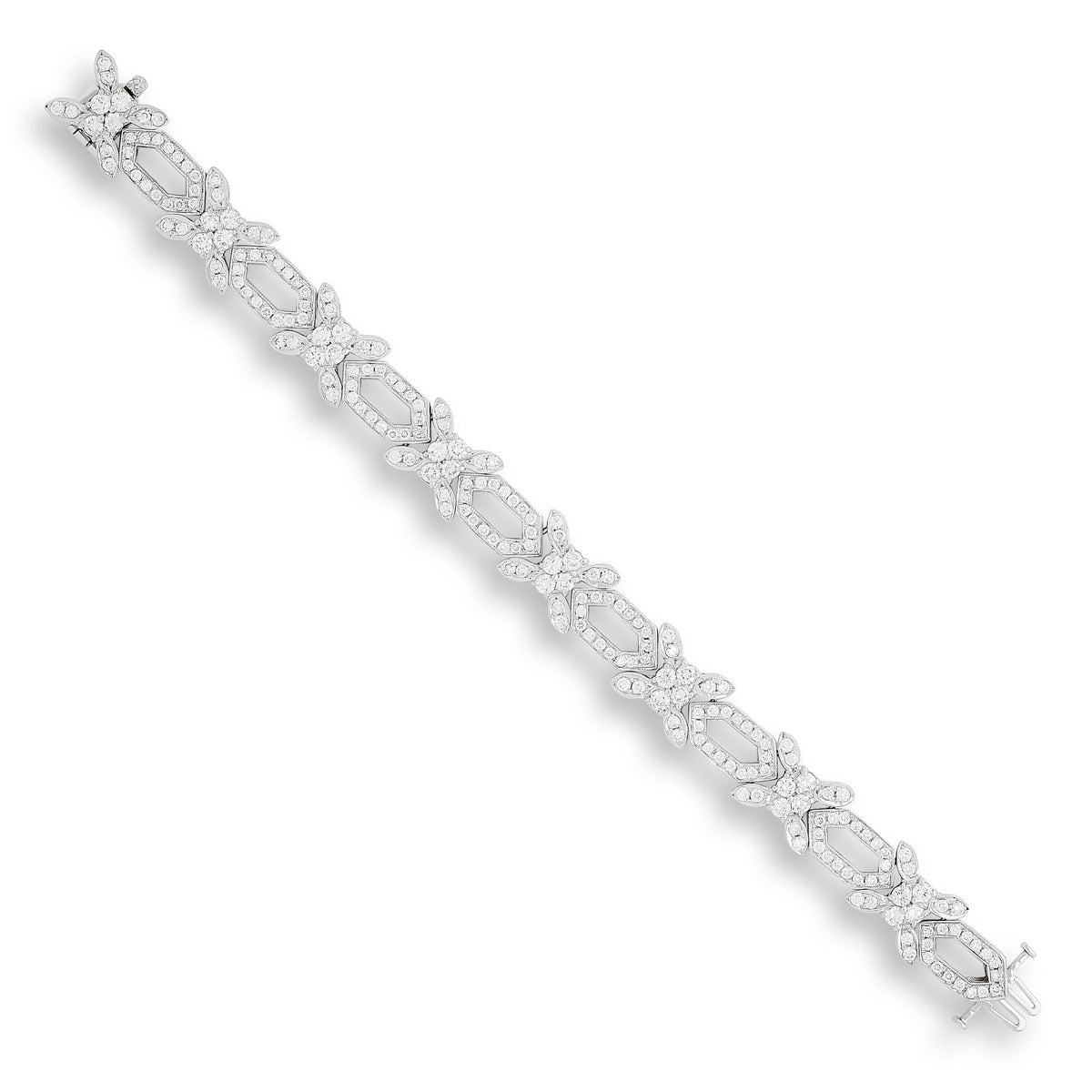 Vintage Platinum Diamond Bracelet