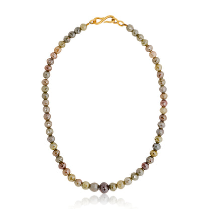 Estate Diamond Bead Necklace