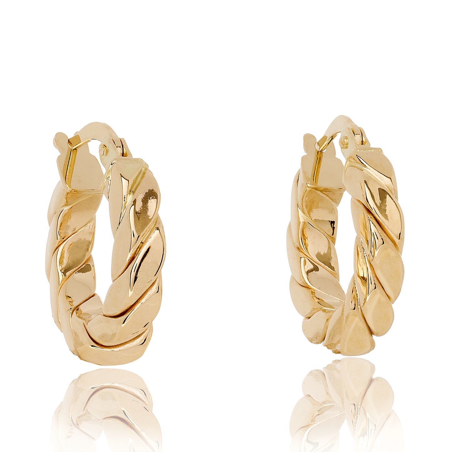 Petite Croissant Hoop Earrings