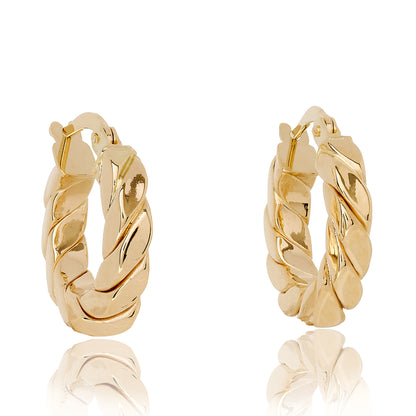 Petite Croissant Hoop Earrings