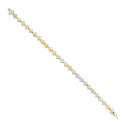 Diamond Flower Bracelet