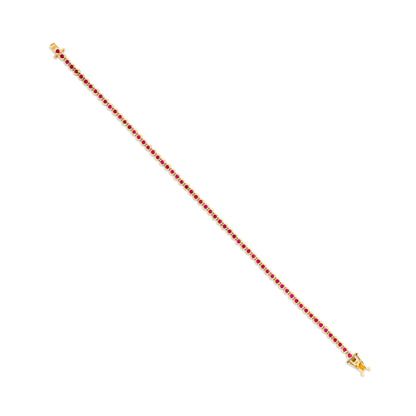 Dainty 1 Ruby Tennis Bracelet