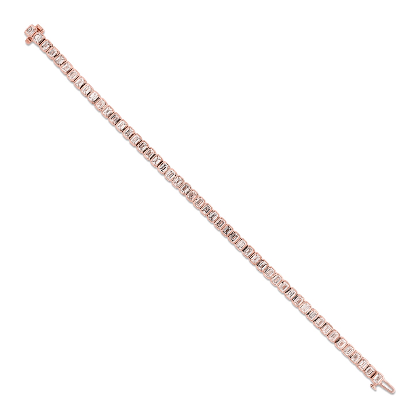 Lab Diamond Emerald Cut Tennis Bracelet