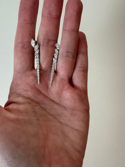 Diamond Dagger Earrings