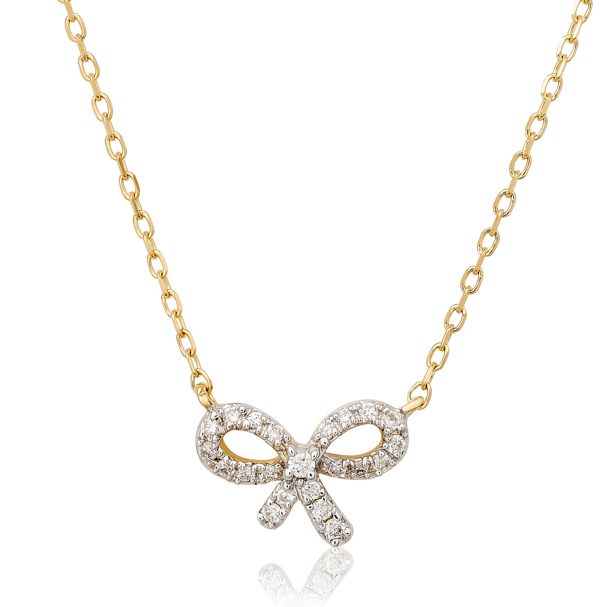 Children’s Itty Bitty Diamond Bow Pendant