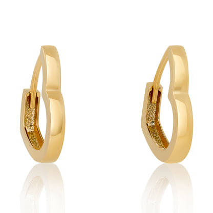 Mini Heart Hoop Earrings