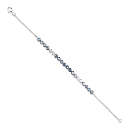 Ombre Sapphire Bezel Set Bracelet
