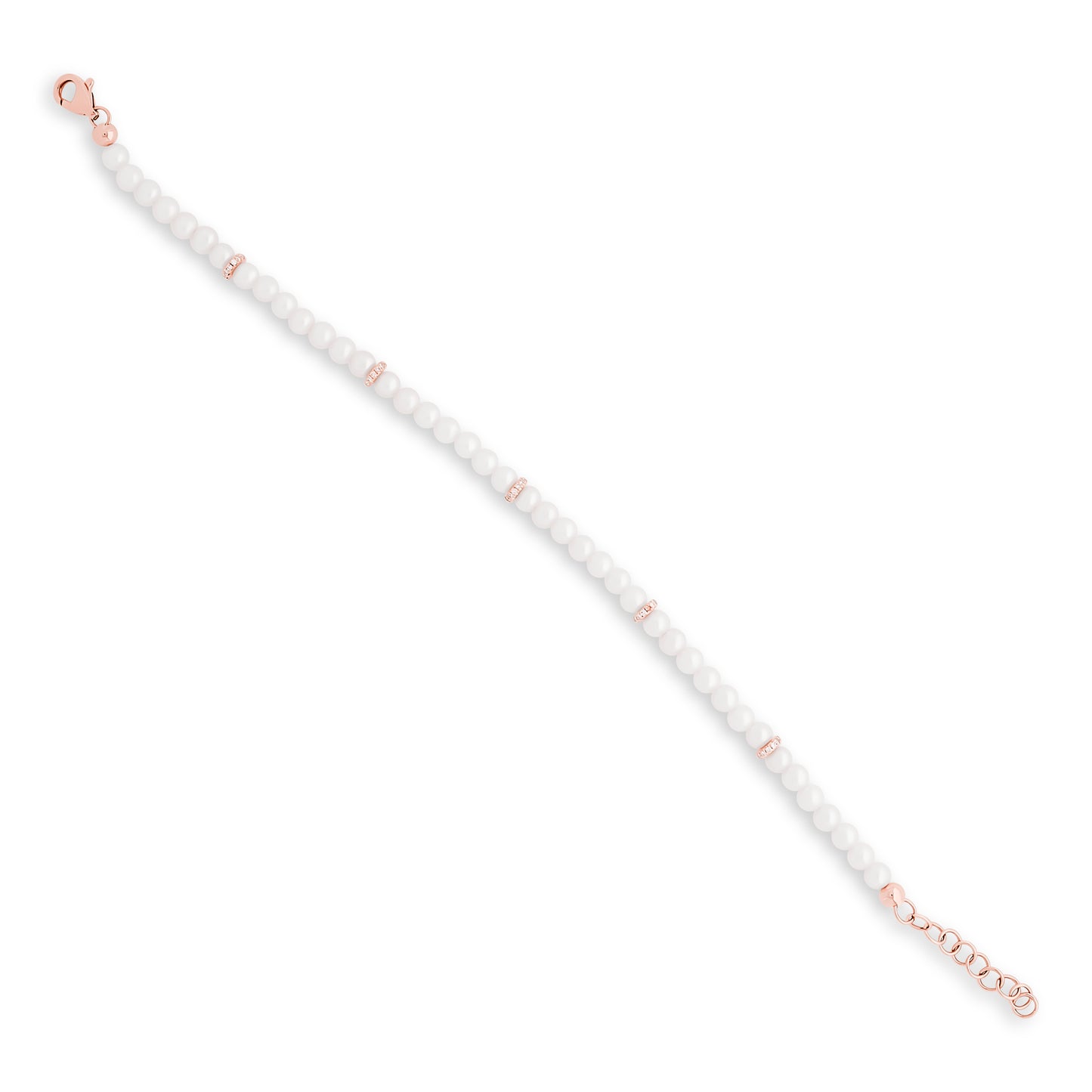 Petite Pearl and Diamond Bracelet