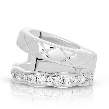 Diamond Two Row Ear Cuff